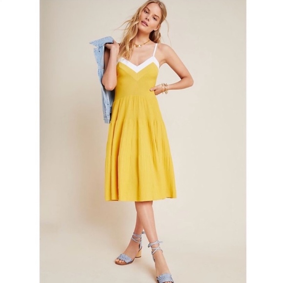Eva Franco Dresses & Skirts - Eva Franco Anthropologie Tiered Knit Mini Dress